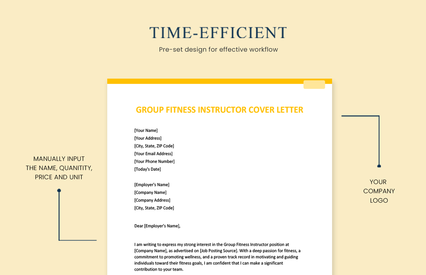 Group Fitness Instructor Cover Letter