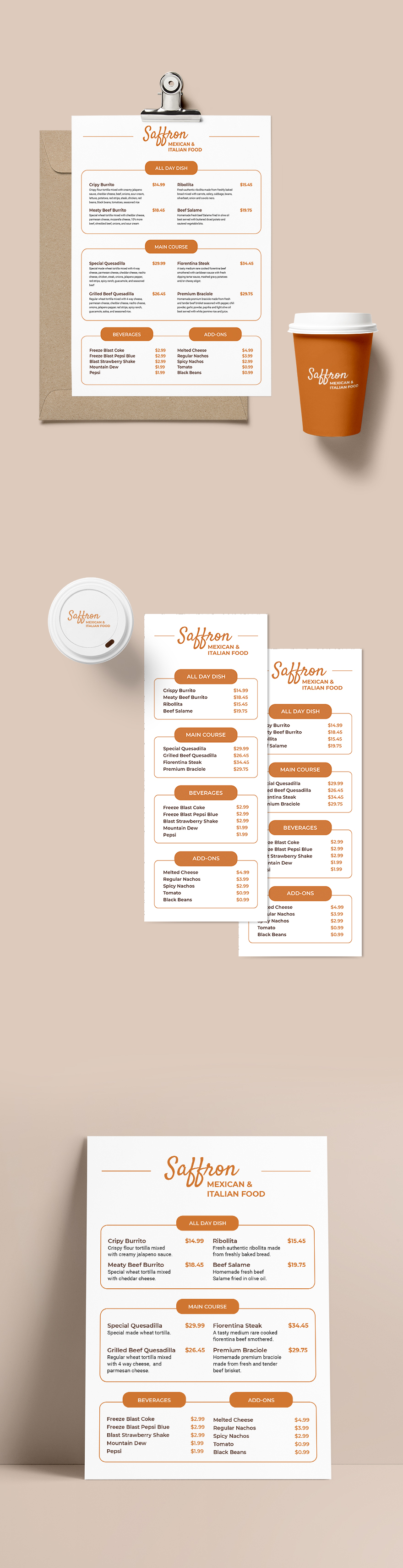 How To Create A Restaurant Menu In Google Docs