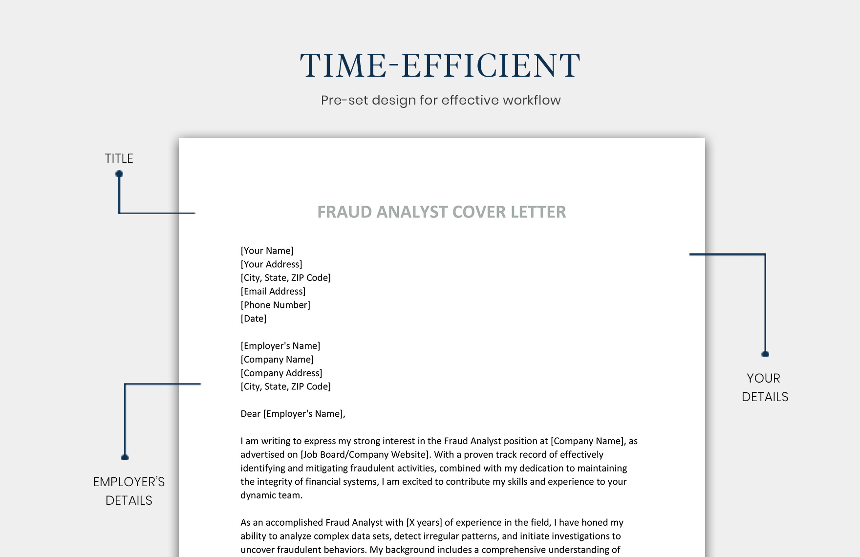 Fraud Analyst Cover Letter