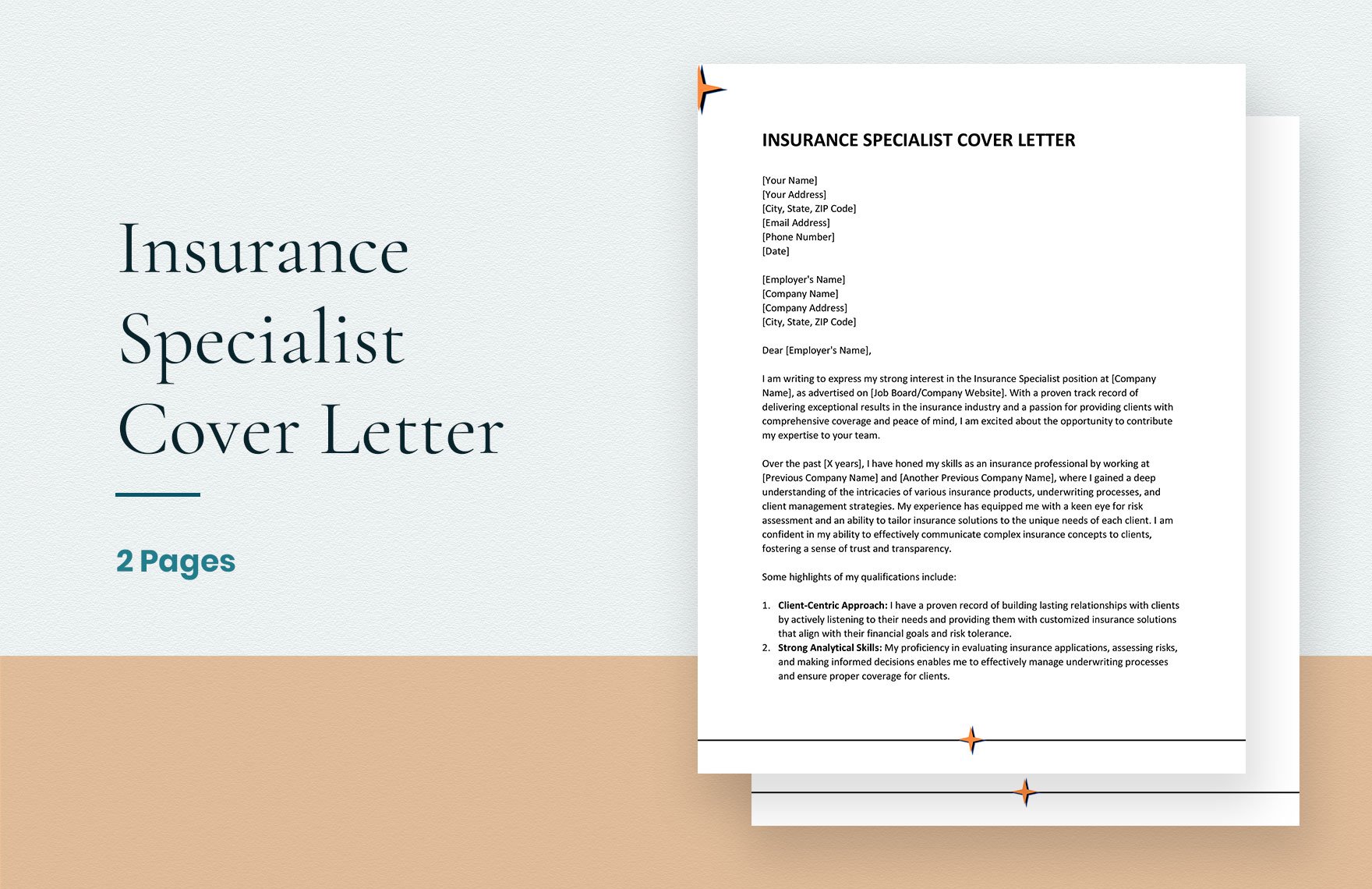 Insurance Specialist Cover Letter