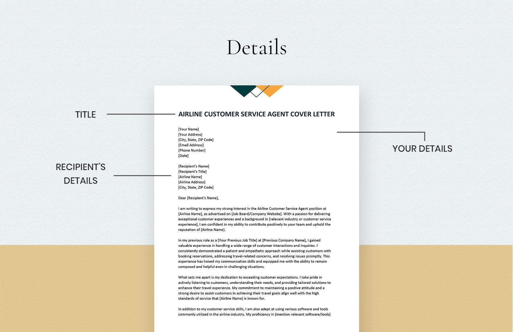 Airline Customer Service Agent Cover Letter