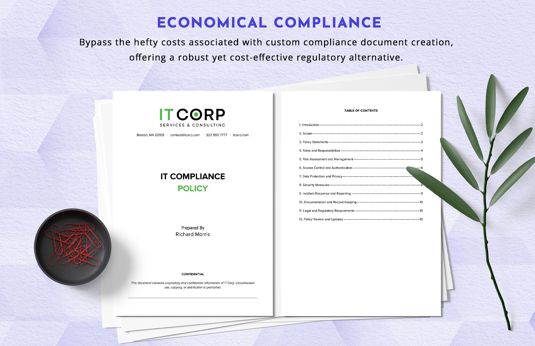 IT Compliance Policy Template