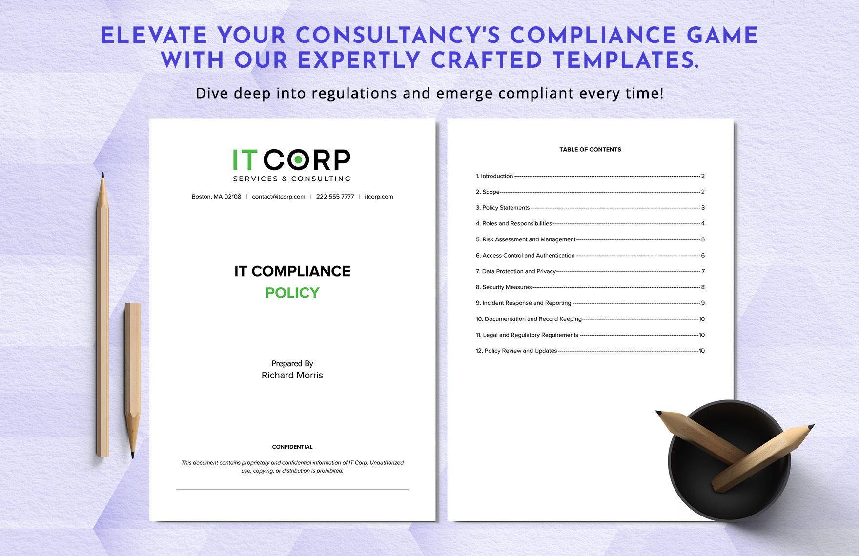 IT Compliance Policy Template