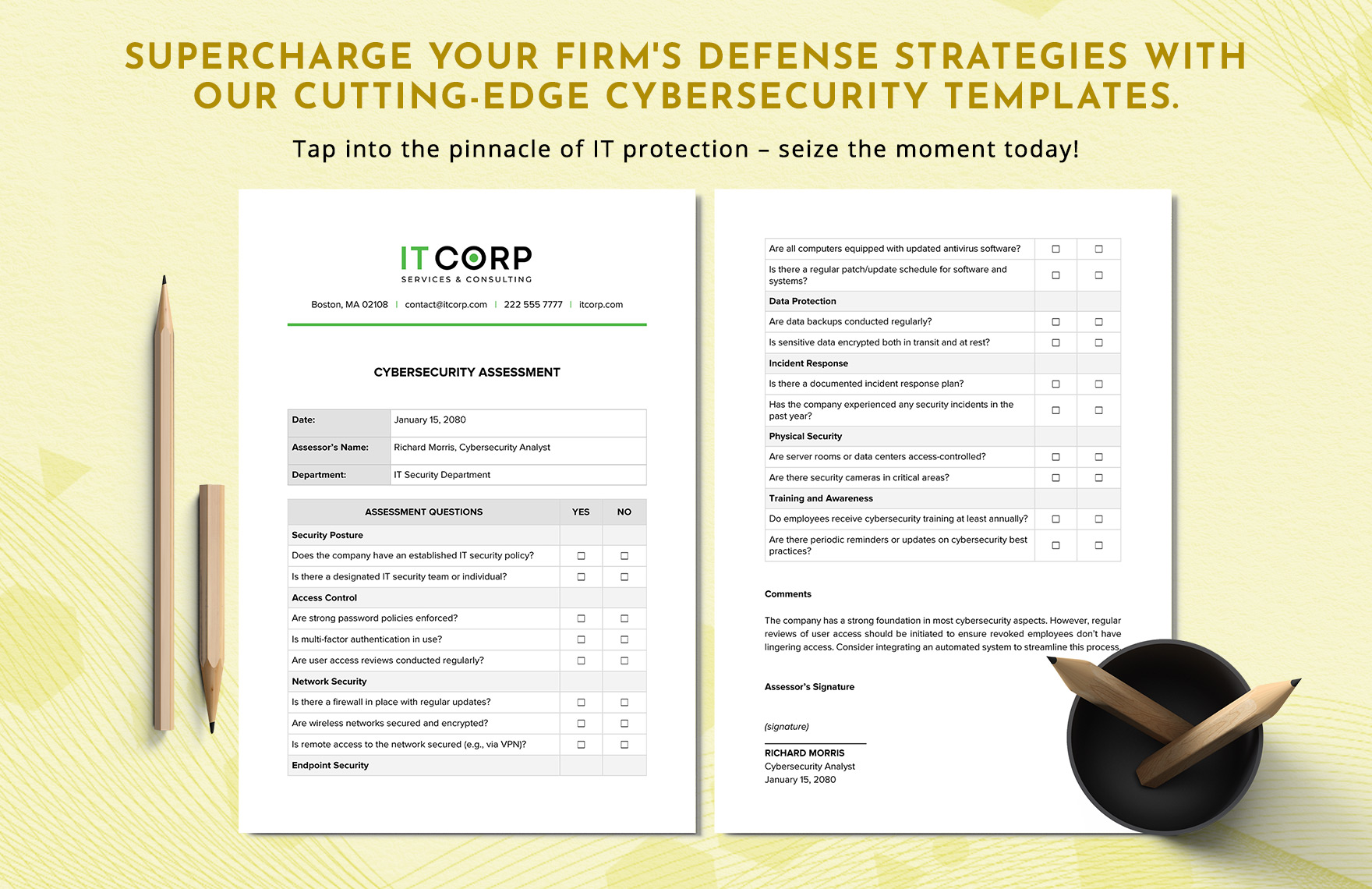 Cybersecurity Assessment Template In Word PDF Google Docs Download Cybersecurity Assessment Template In Word PDF Google Docs Download