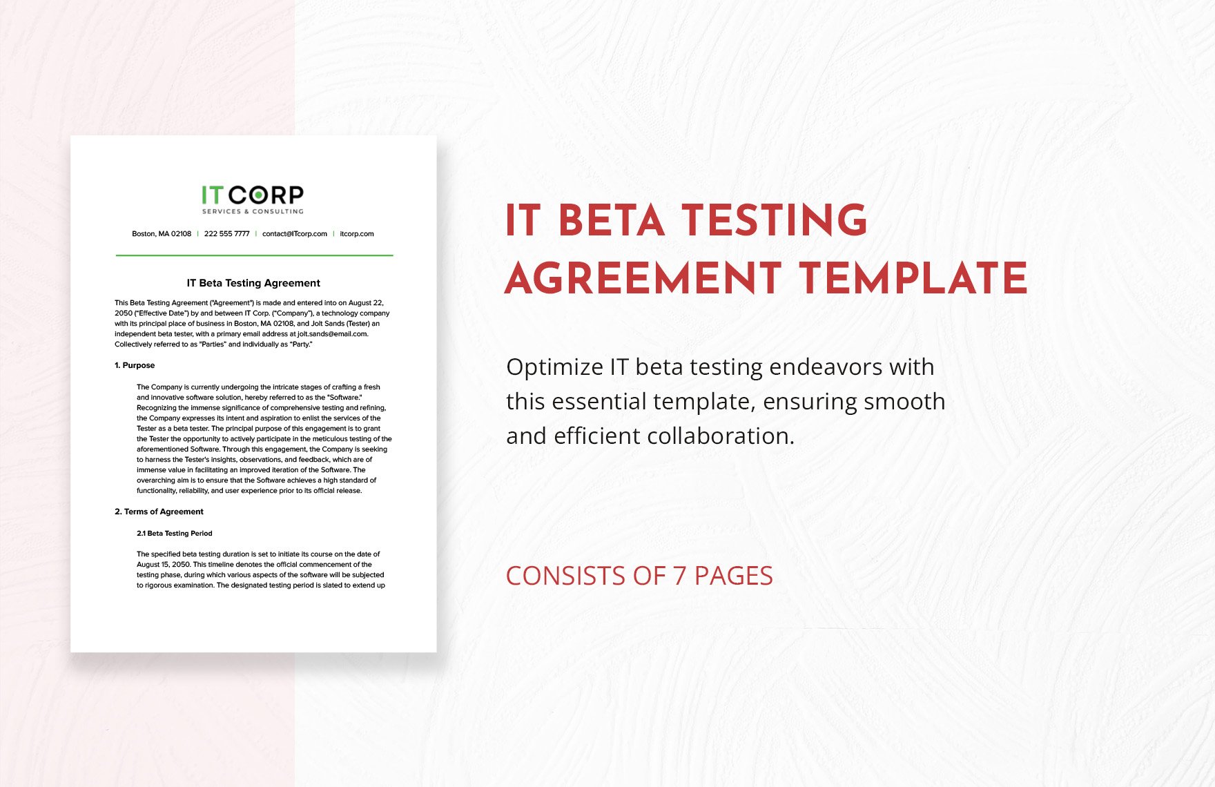 IT Beta Testing Agreement Template