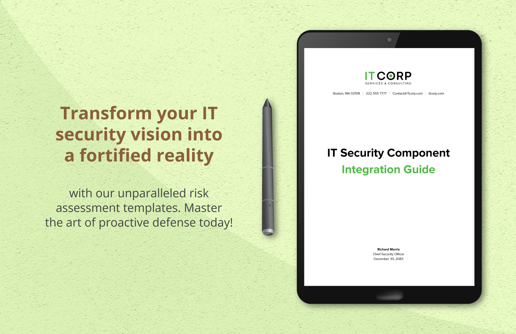 IT Security Component Integration Guide Template