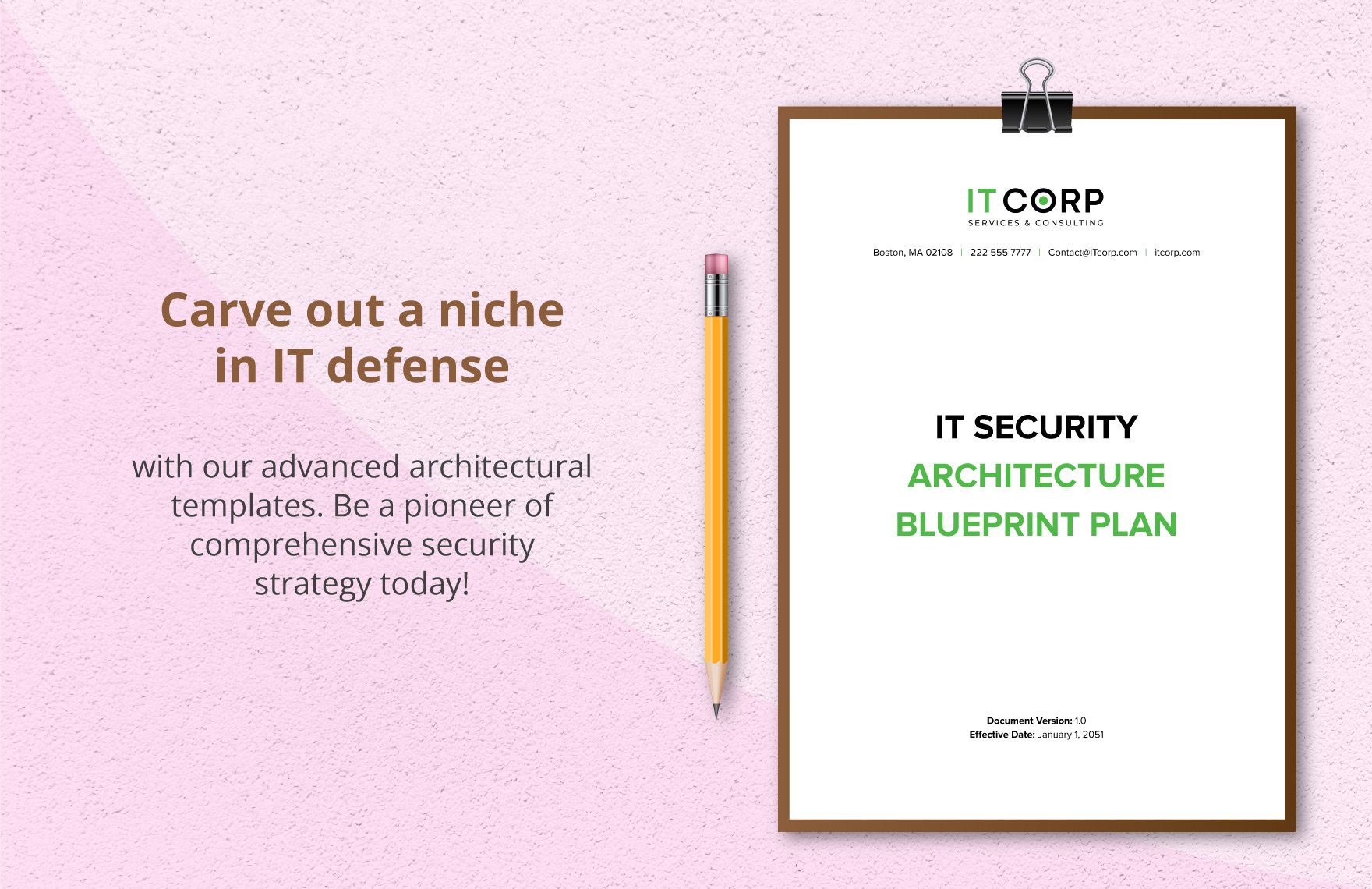 IT Security Architecture Blueprint Plan Template
