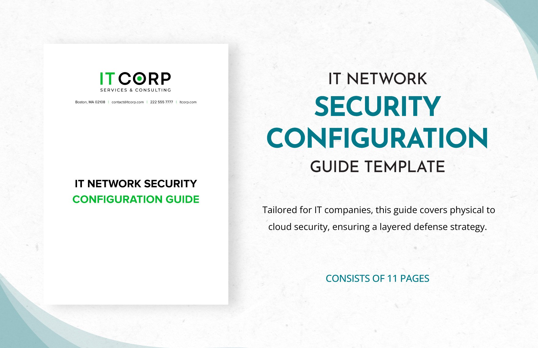 IT Network Security Configuration Guide Template in Word, Google Docs, PDF