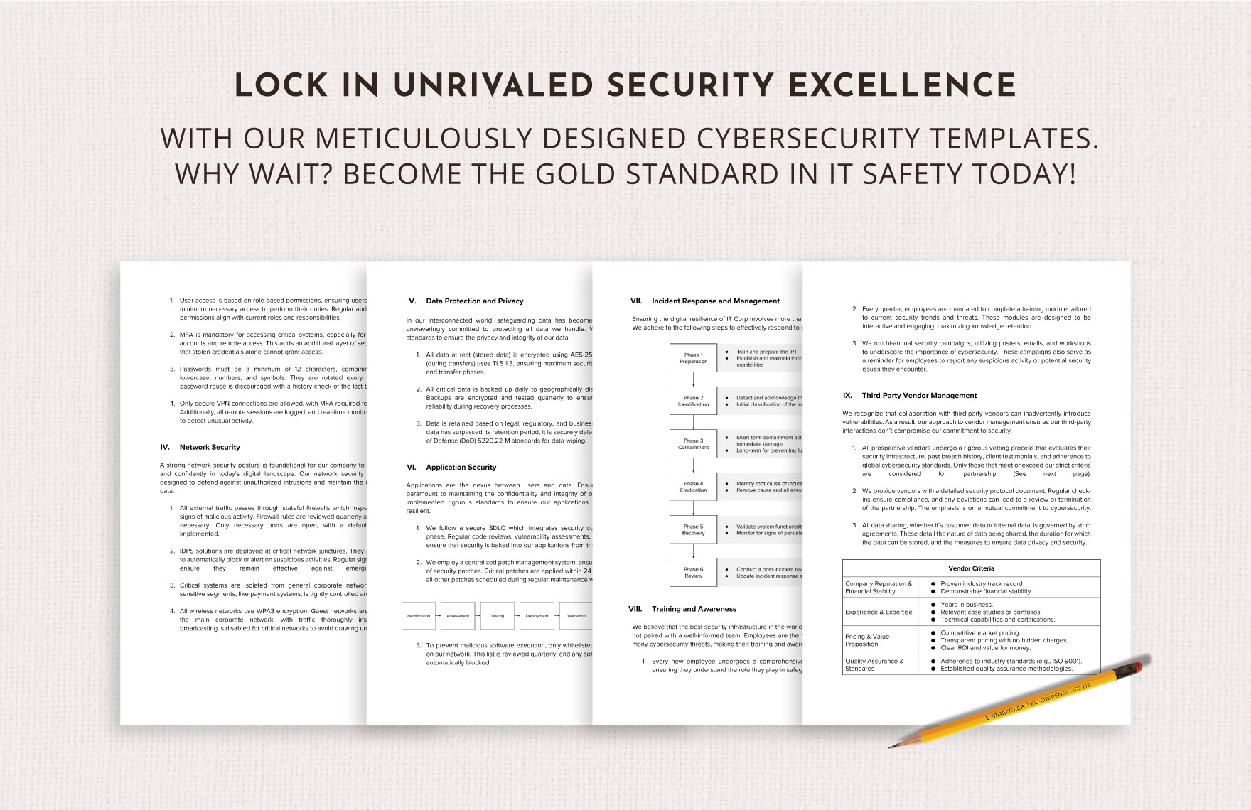 Cybersecurity Policy & Procedure Template