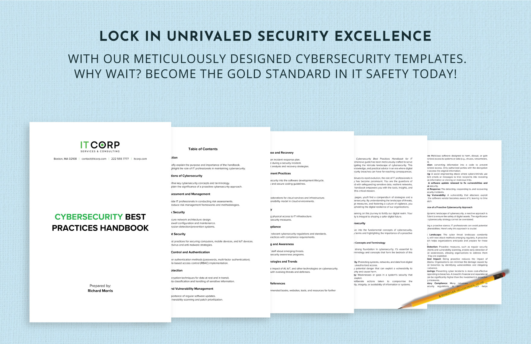 Cybersecurity Best Practices Handbook Template