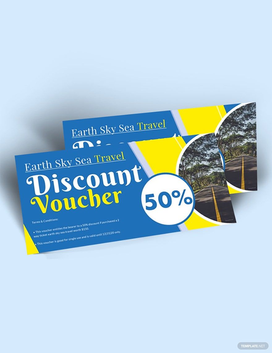 Travel and Trip Discount Voucher Template