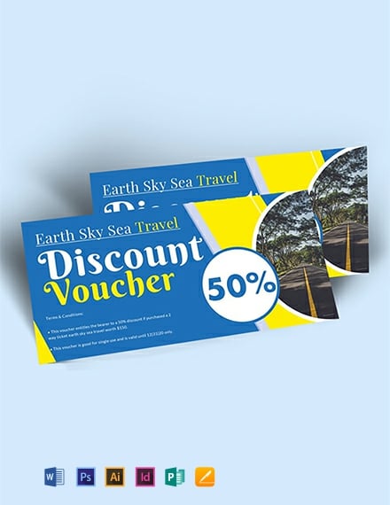 Free Travel and Trip Discount Voucher Template