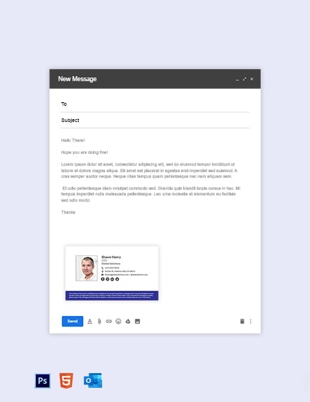 Formal Email Signature Template