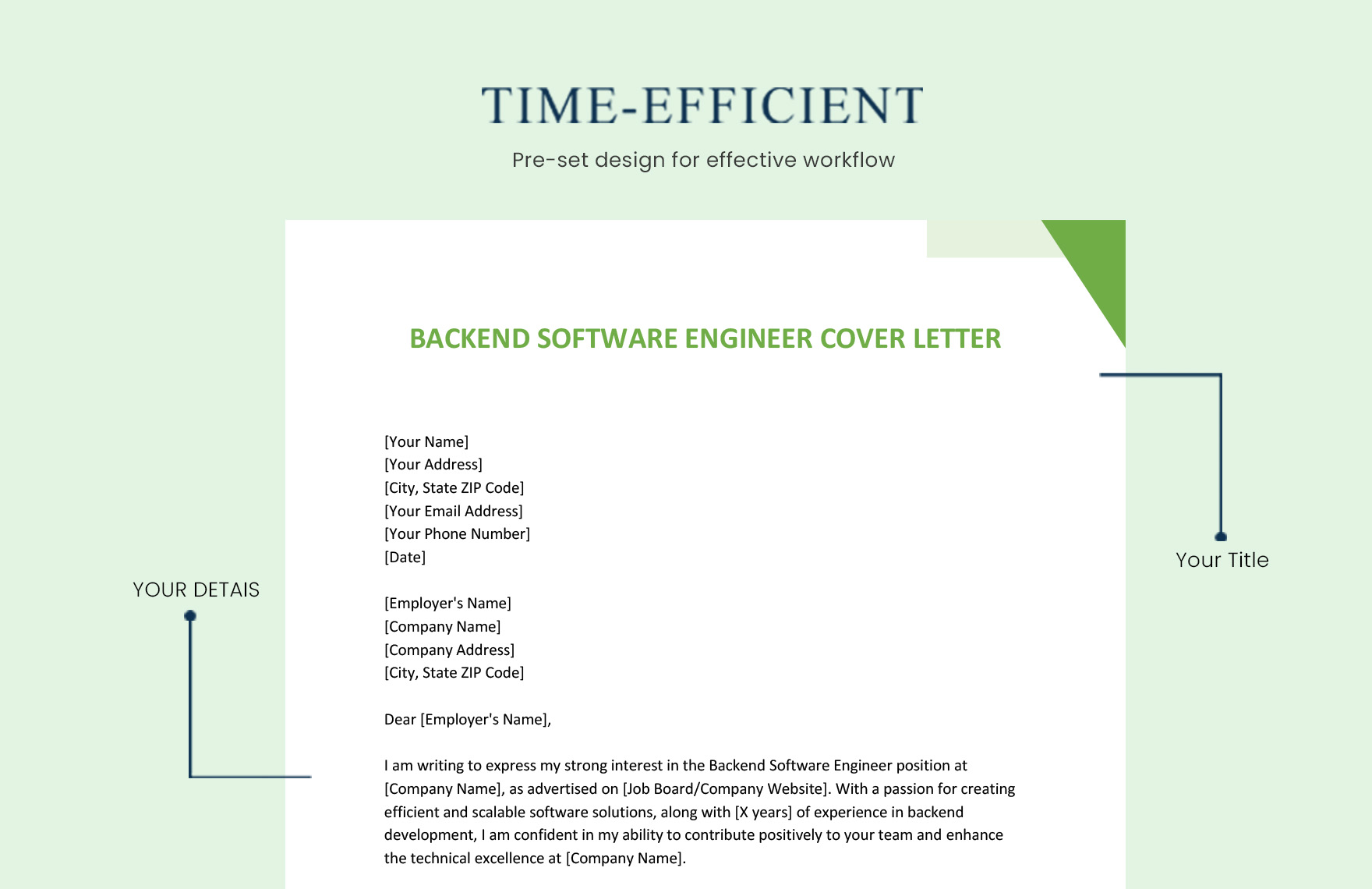 backend engineer cover letter