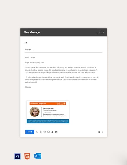 Responsive Email Signature Template