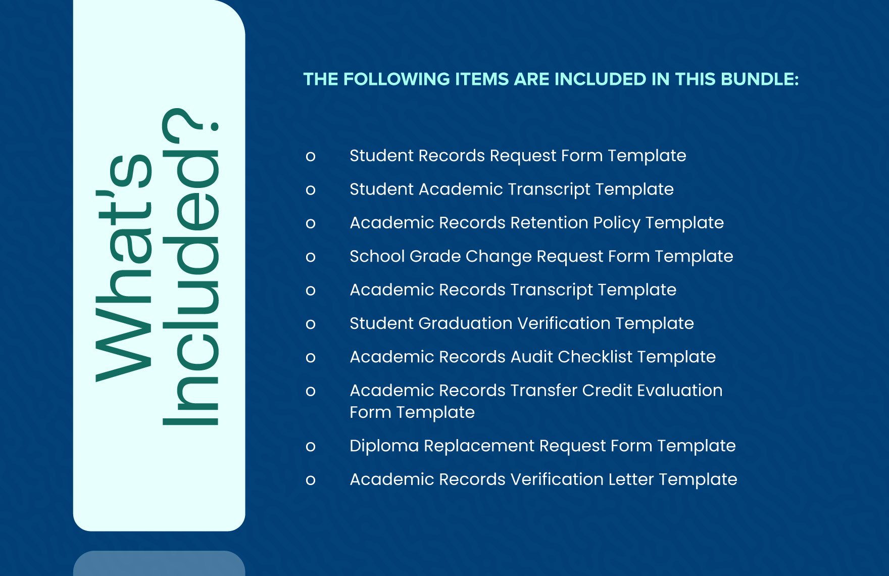 10 Education Academic Records Management Template Bundle