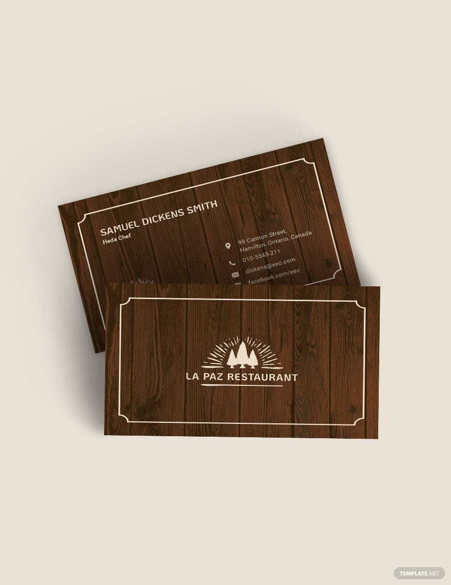 Rustic Business Card Template