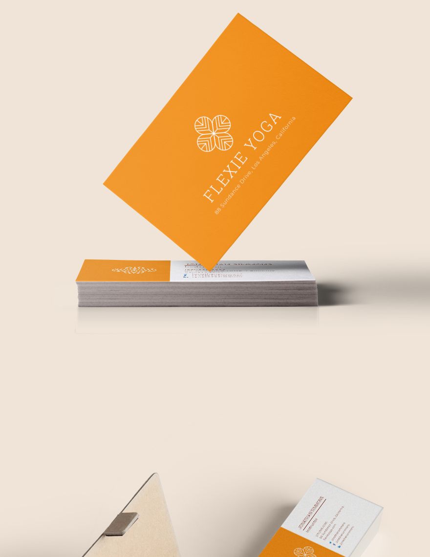 Yoga Instructor Business Card Template