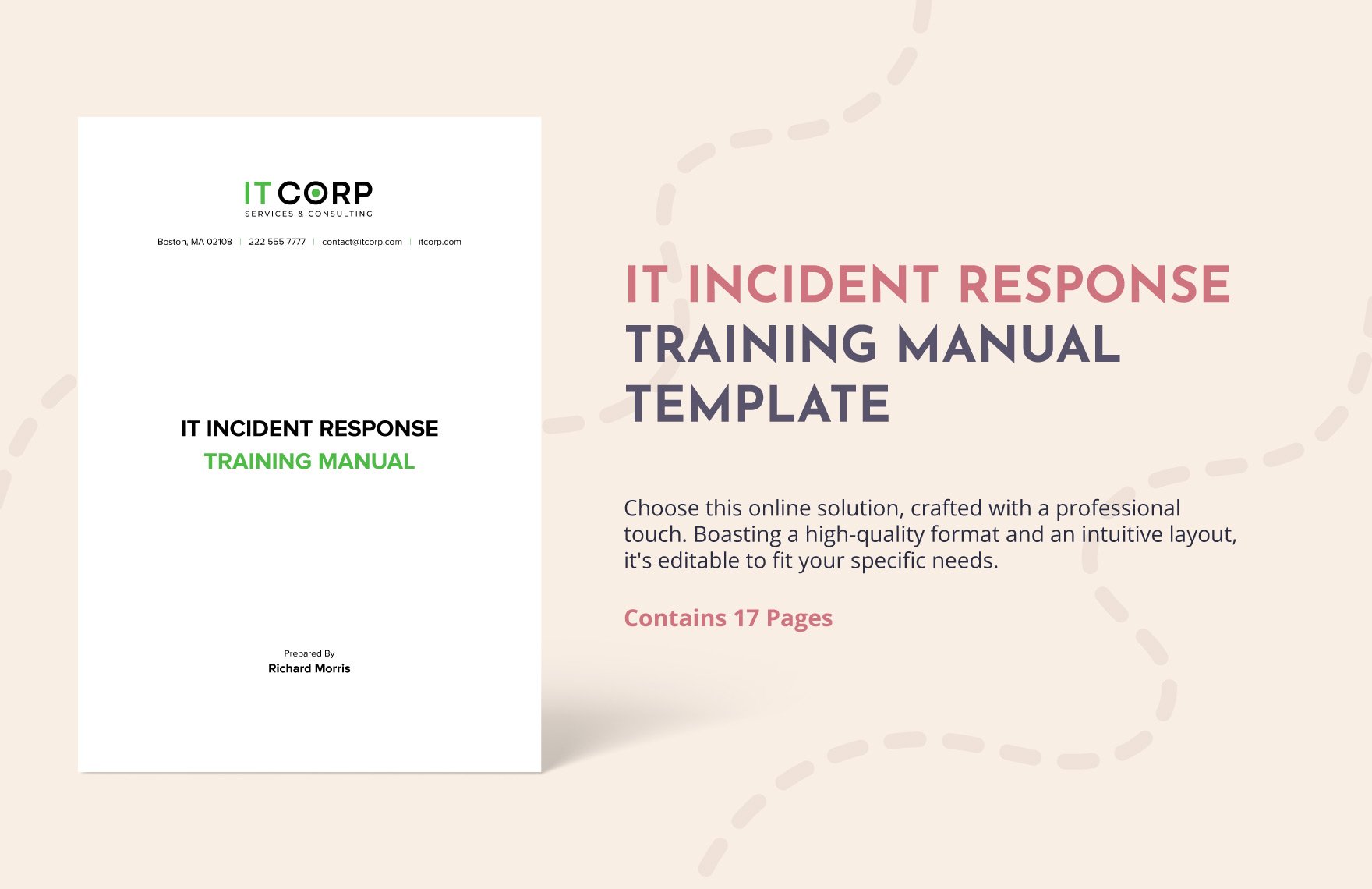 IT Incident Response Training Manual Template in Word, Google Docs, PDF