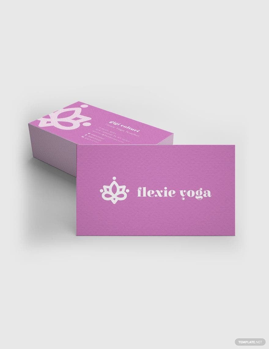 Yoga Teacher Business Card Template