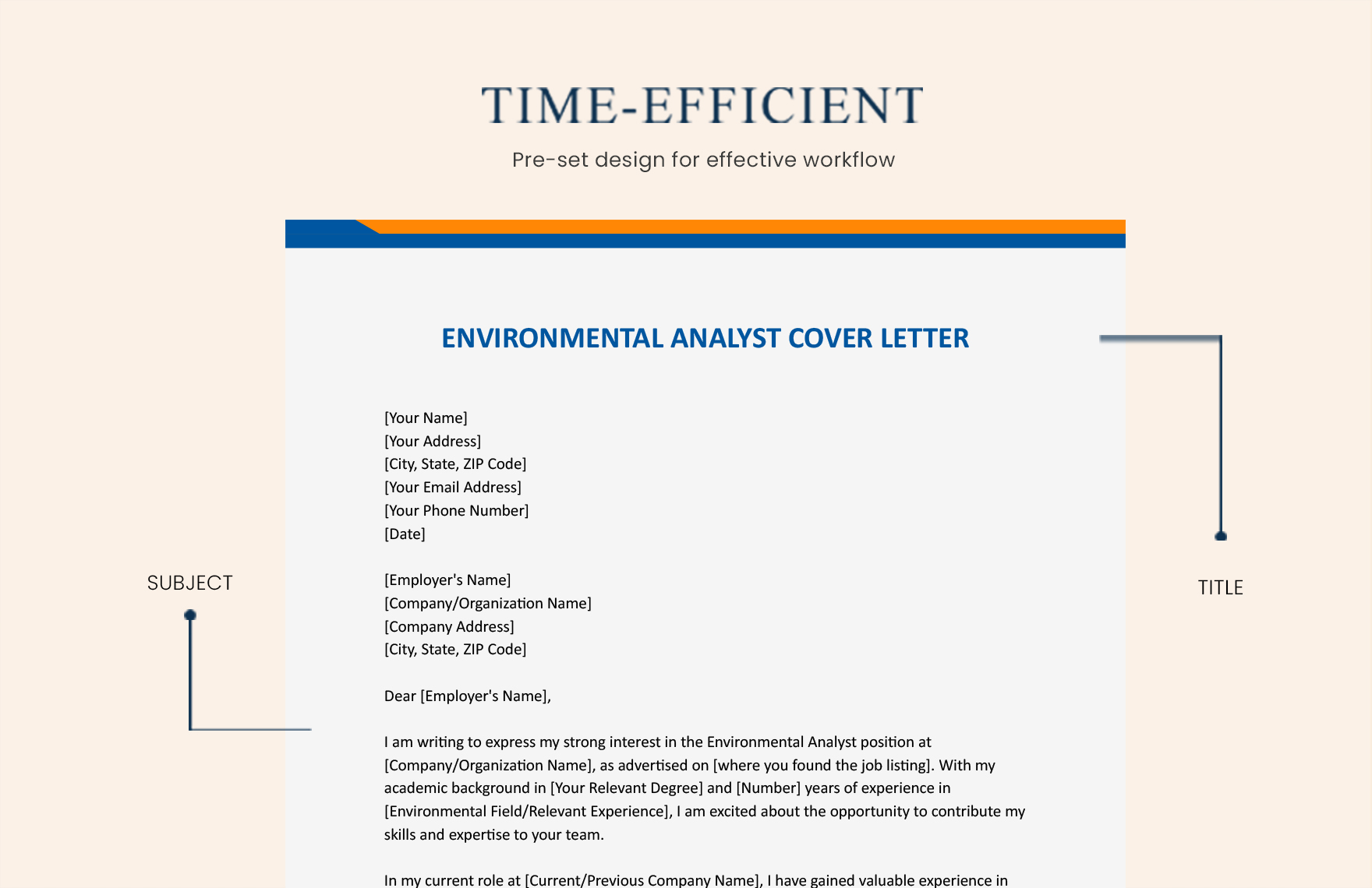 Environmental Analyst Cover Letter