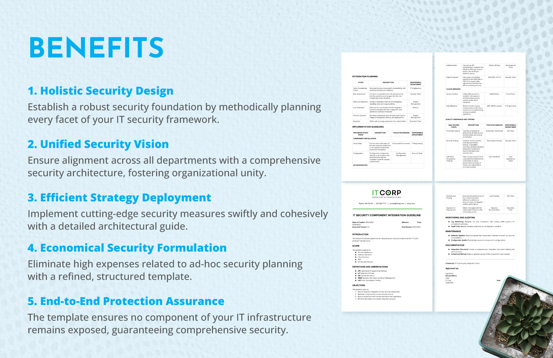IT Security Component Integration Guideline Template