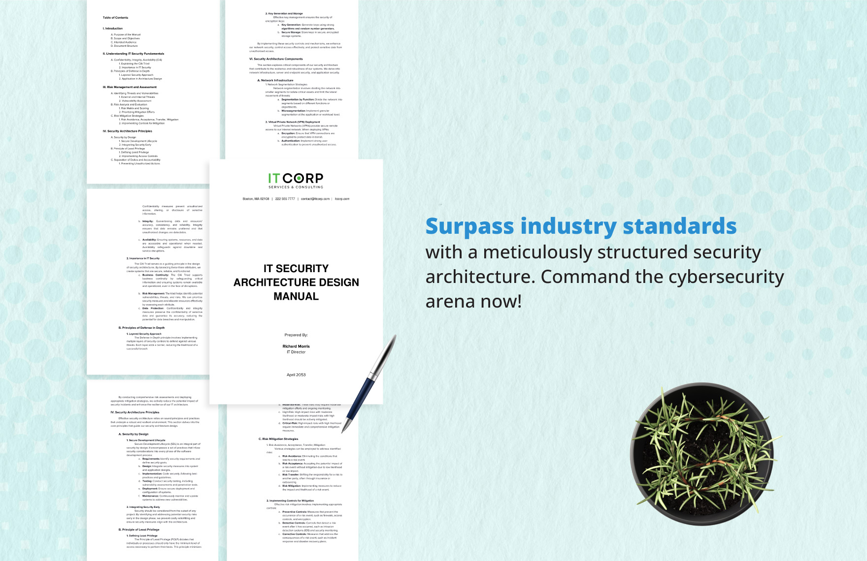 IT Security Architecture Design Manual Template