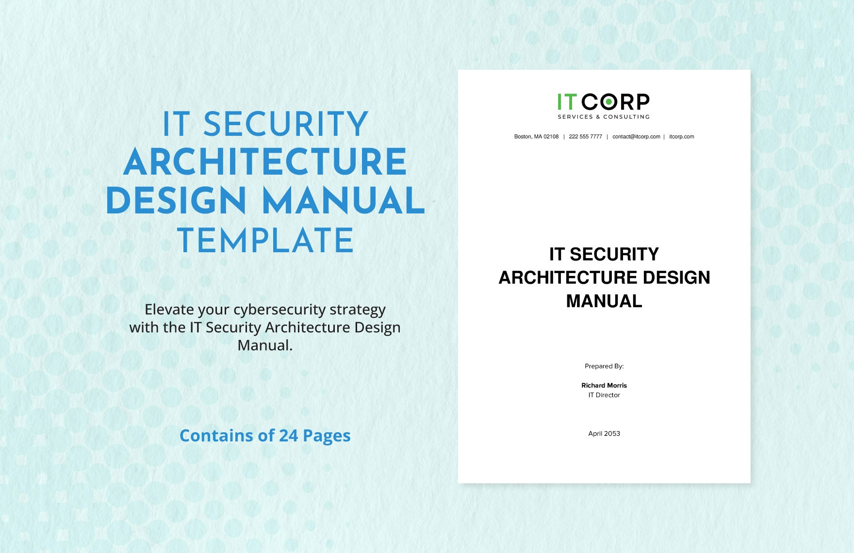 IT Security Architecture Design Manual Template in Word, Google Docs, PDF