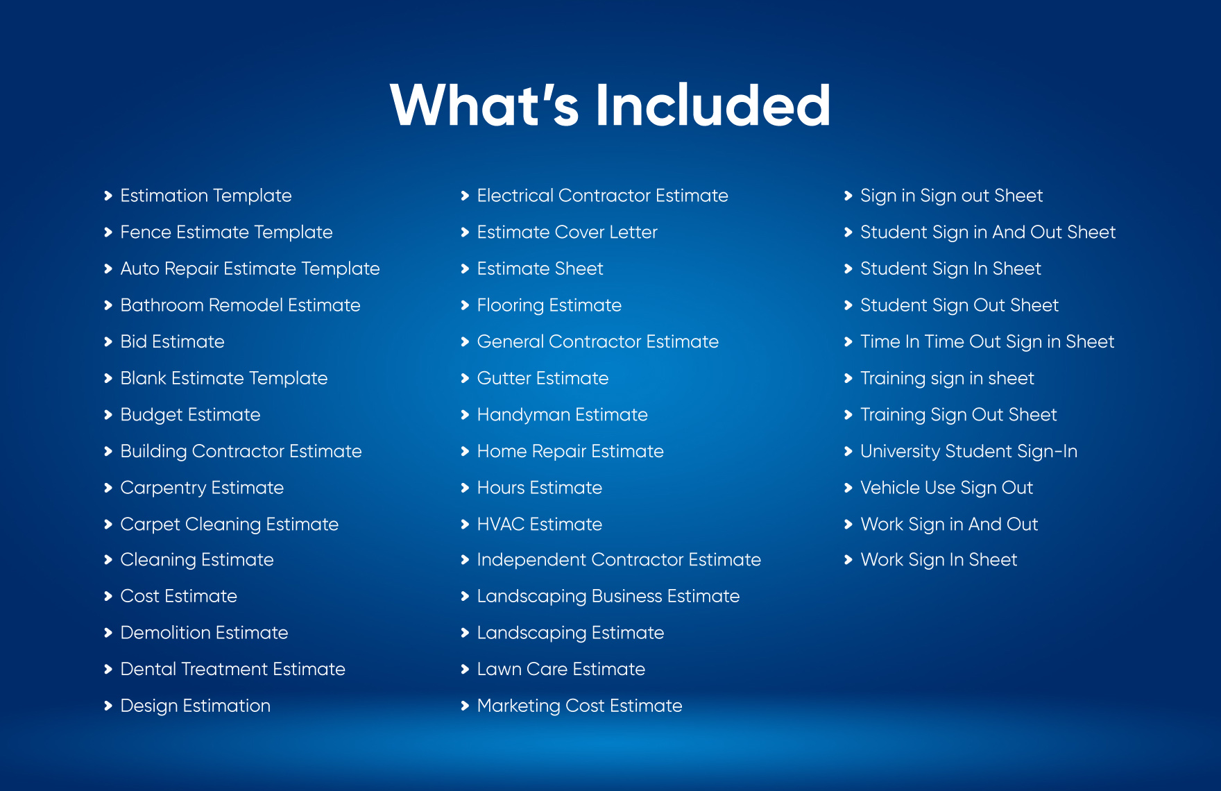 40+ Ultimate Estimation Template Bundle
