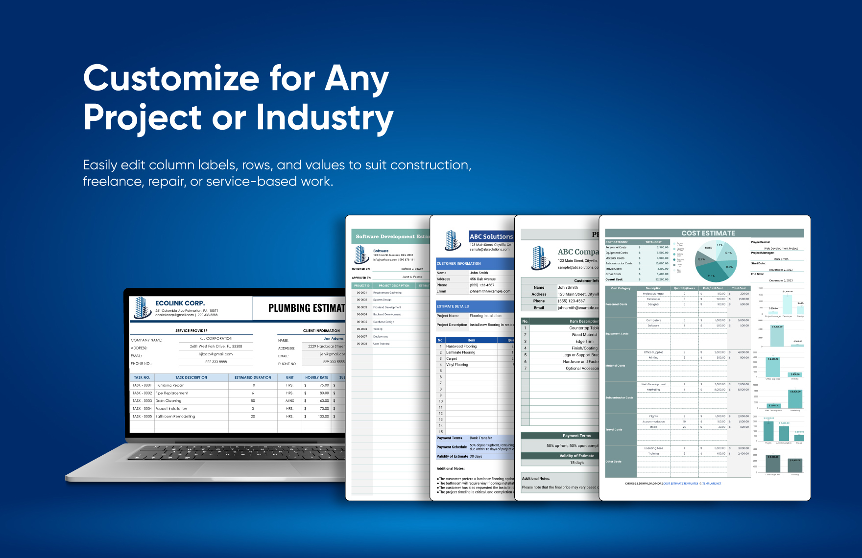 40+ Ultimate Estimation Template Bundle
