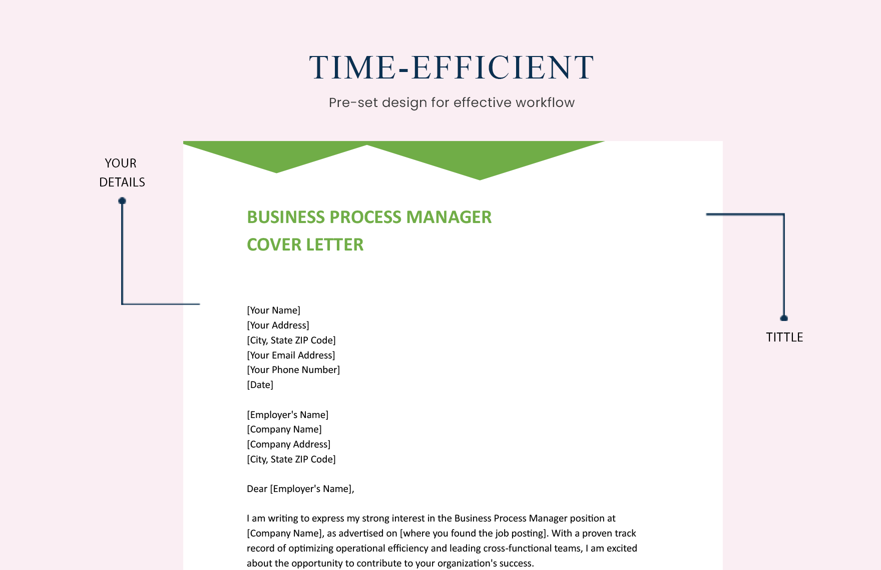 Business Process Manager Cover Letter