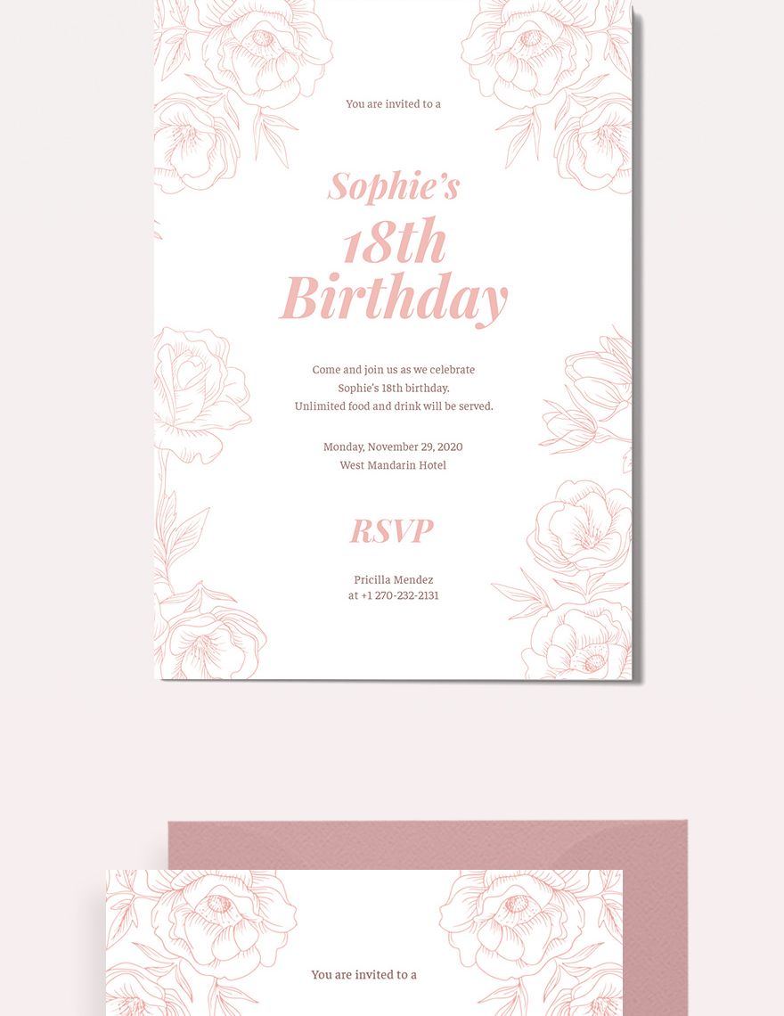 th Birthday Invitation