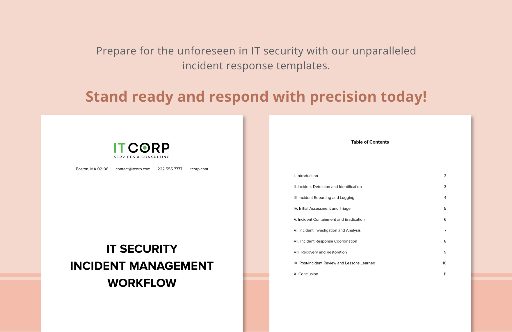 IT Security Incident Management Workflow Template