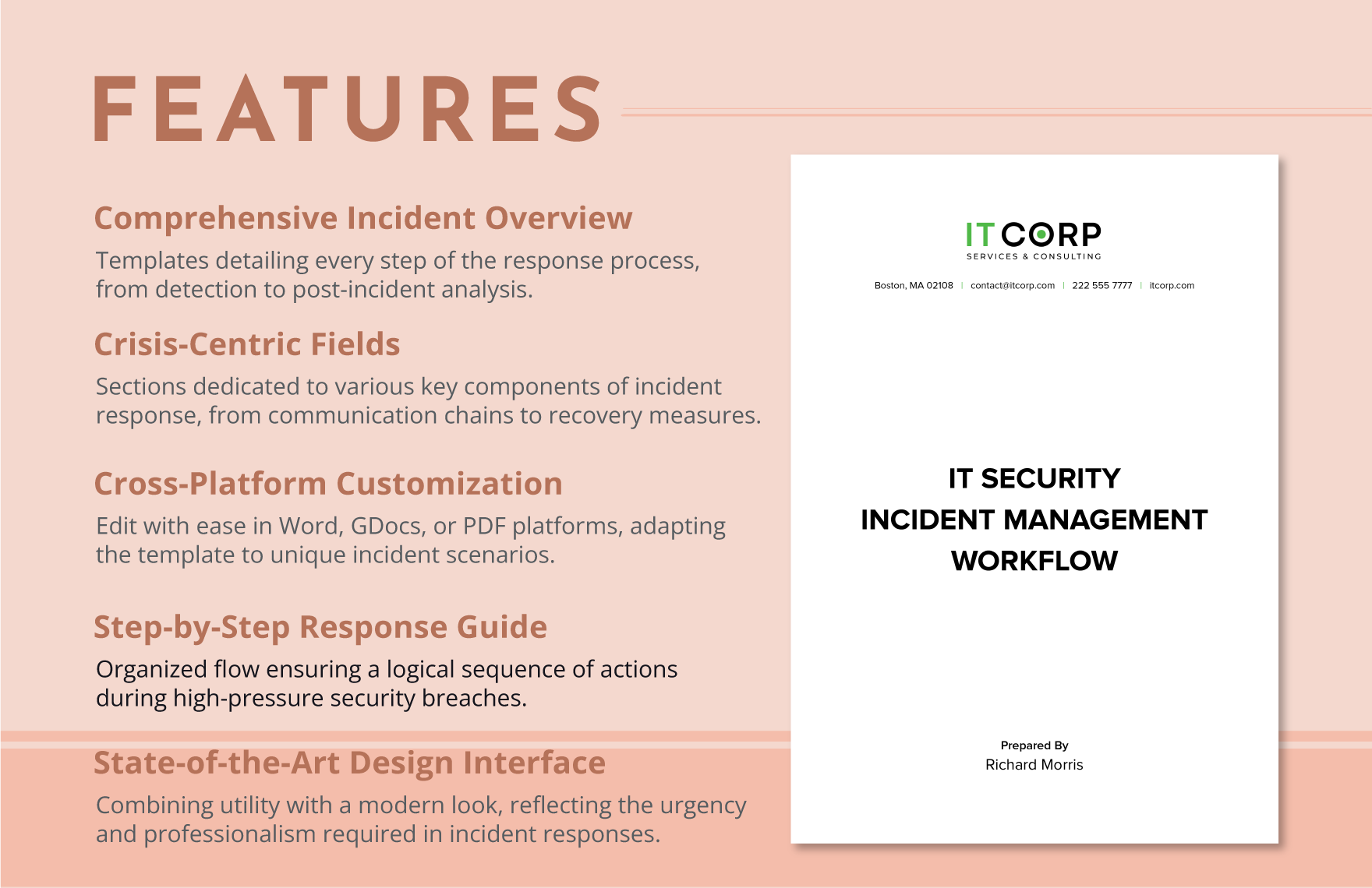 IT Security Incident Management Workflow Template