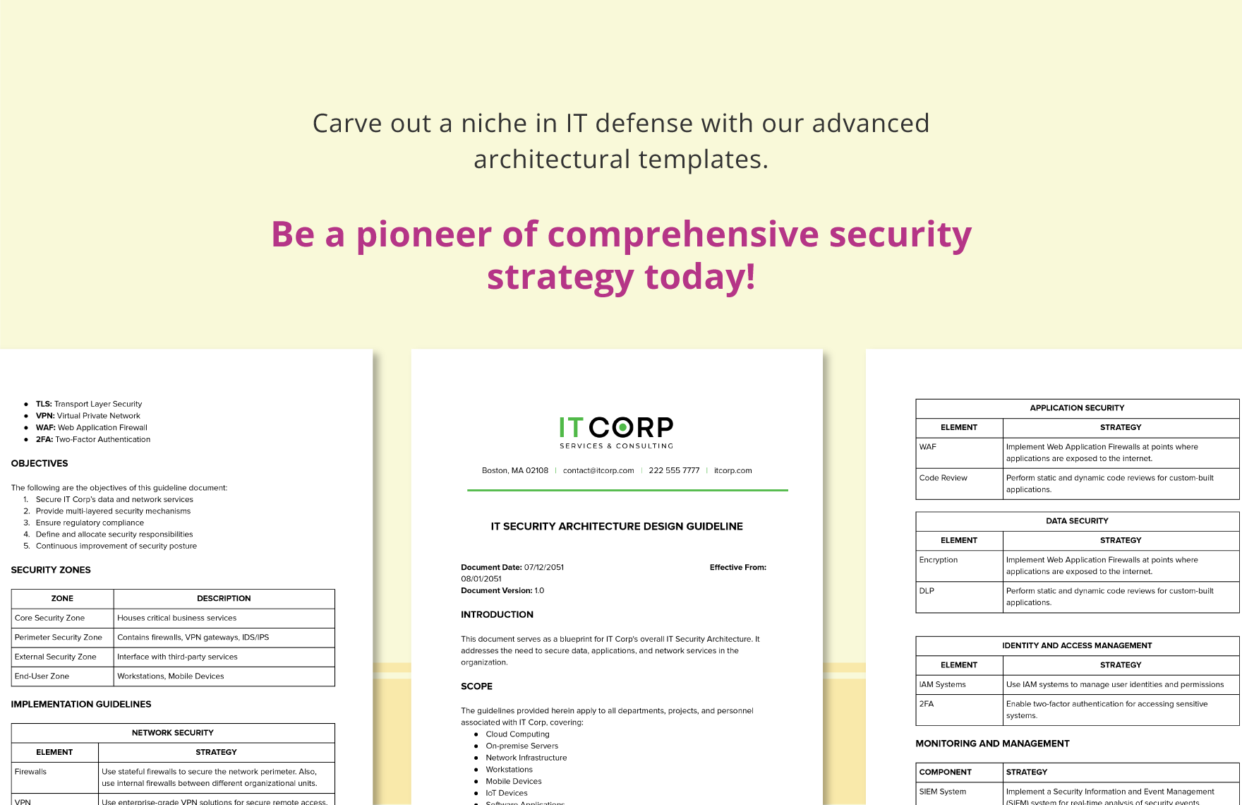 IT Security Architecture Design Guideline