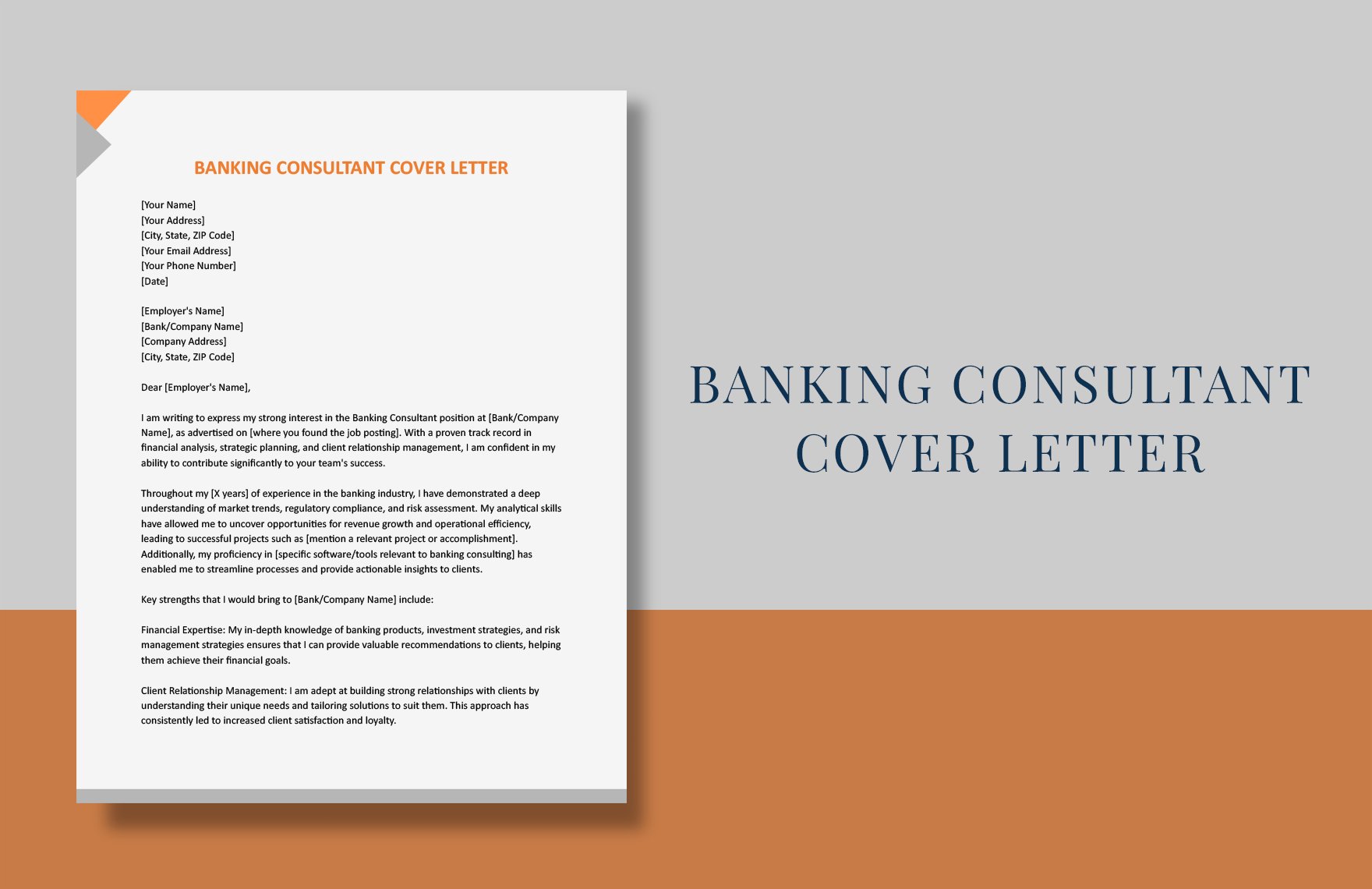 Banking Consultant Cover Letter