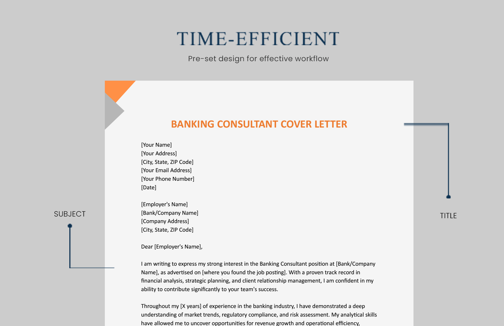 Banking Consultant Cover Letter