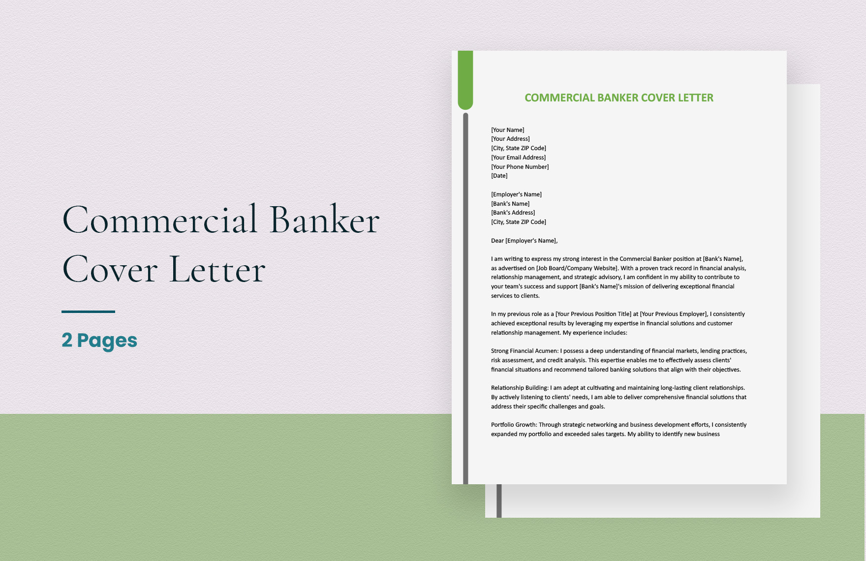 Commercial Banker Cover Letter