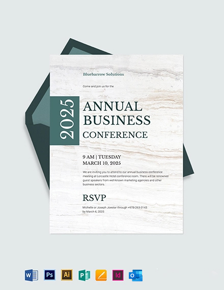 21 FREE Business Invitation Templates Microsoft Word DOC 