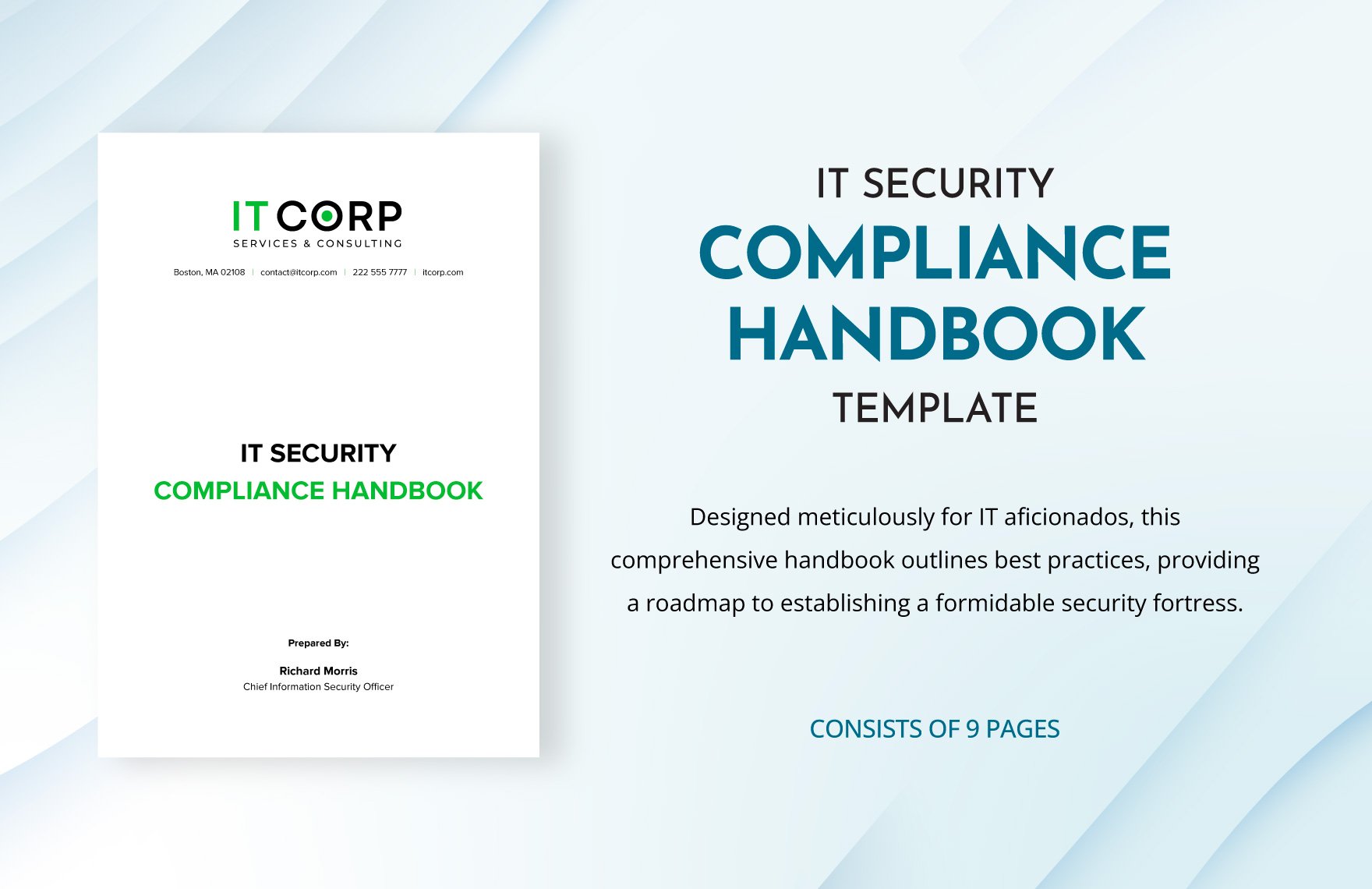 IT Security Compliance Handbook Template