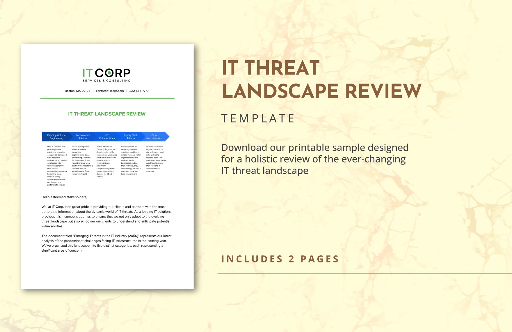 IT Threat Landscape Review Template