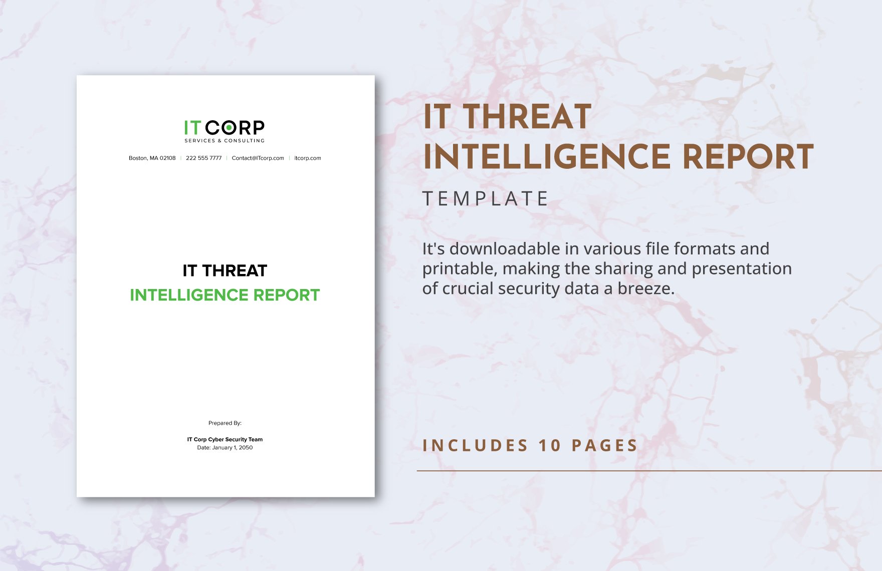 IT Threat Intelligence Report Template