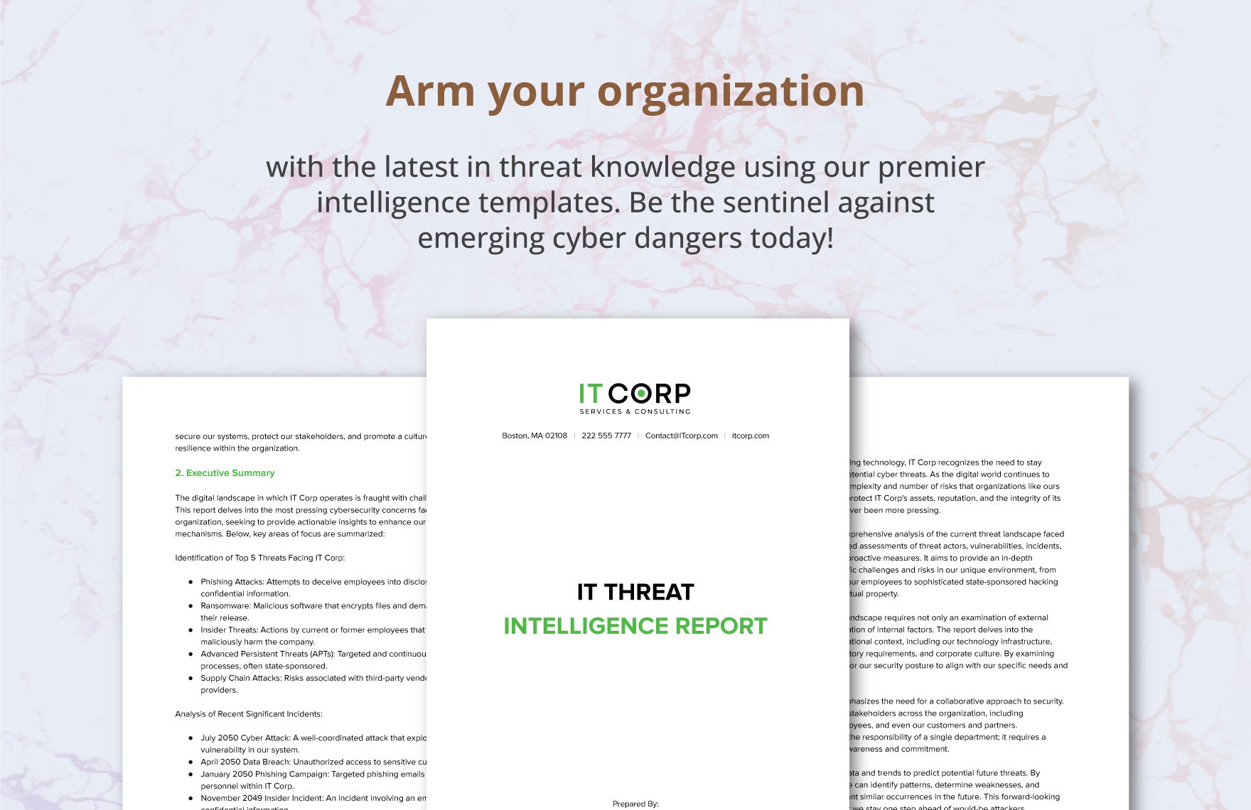 IT Threat Intelligence Report Template