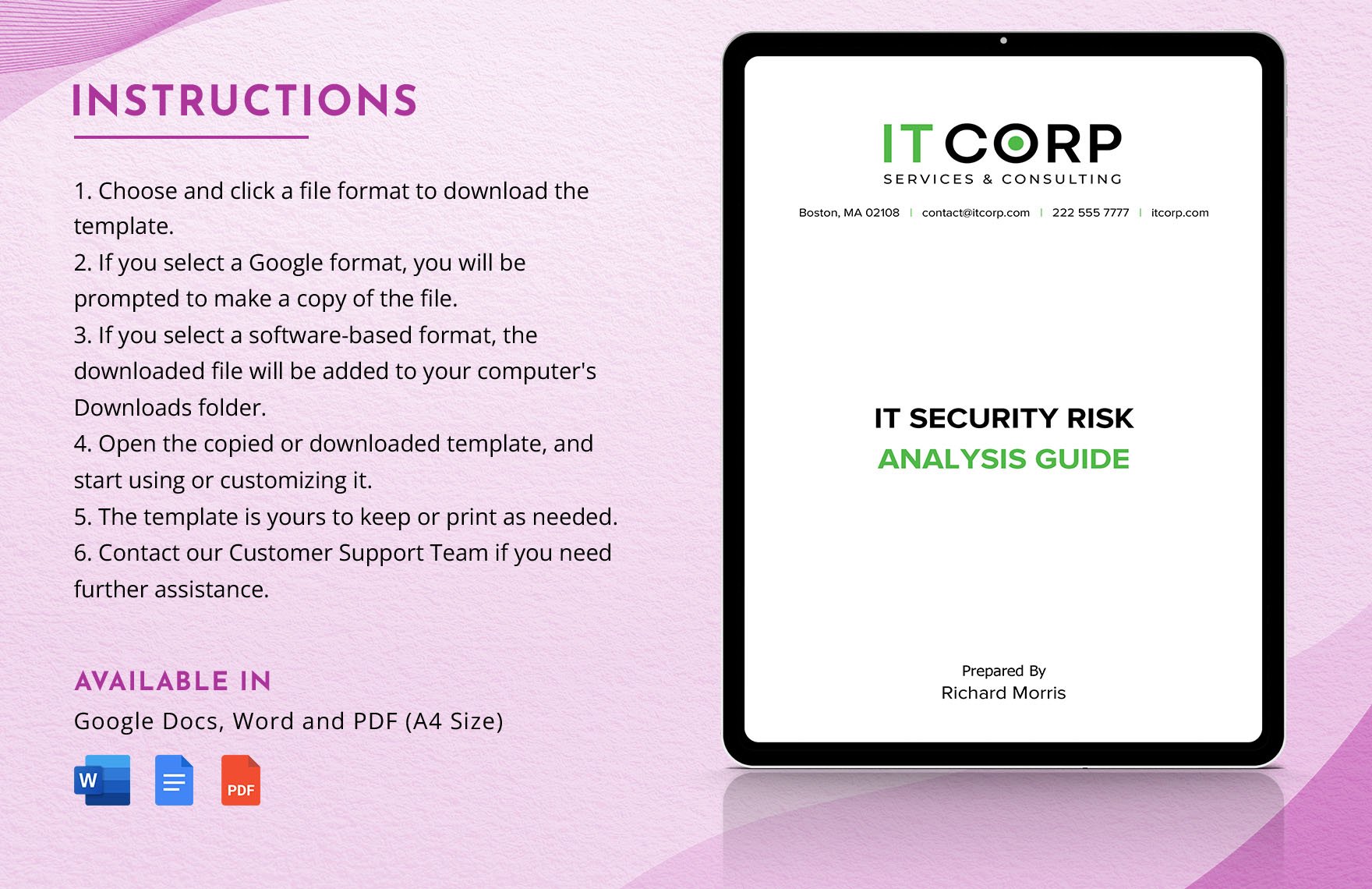 IT Security Risk Analysis Guide Template