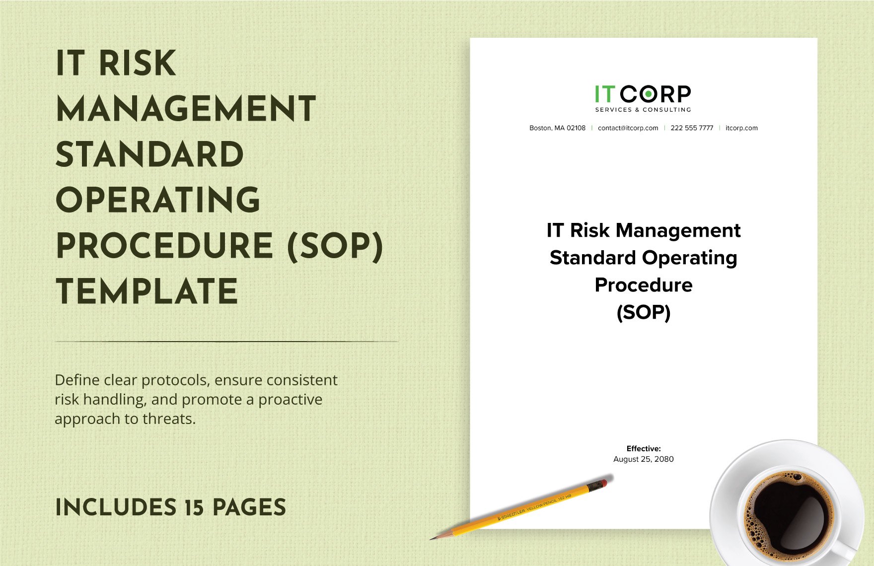 IT Risk Management Standard Operating Procedure (SOP) Template