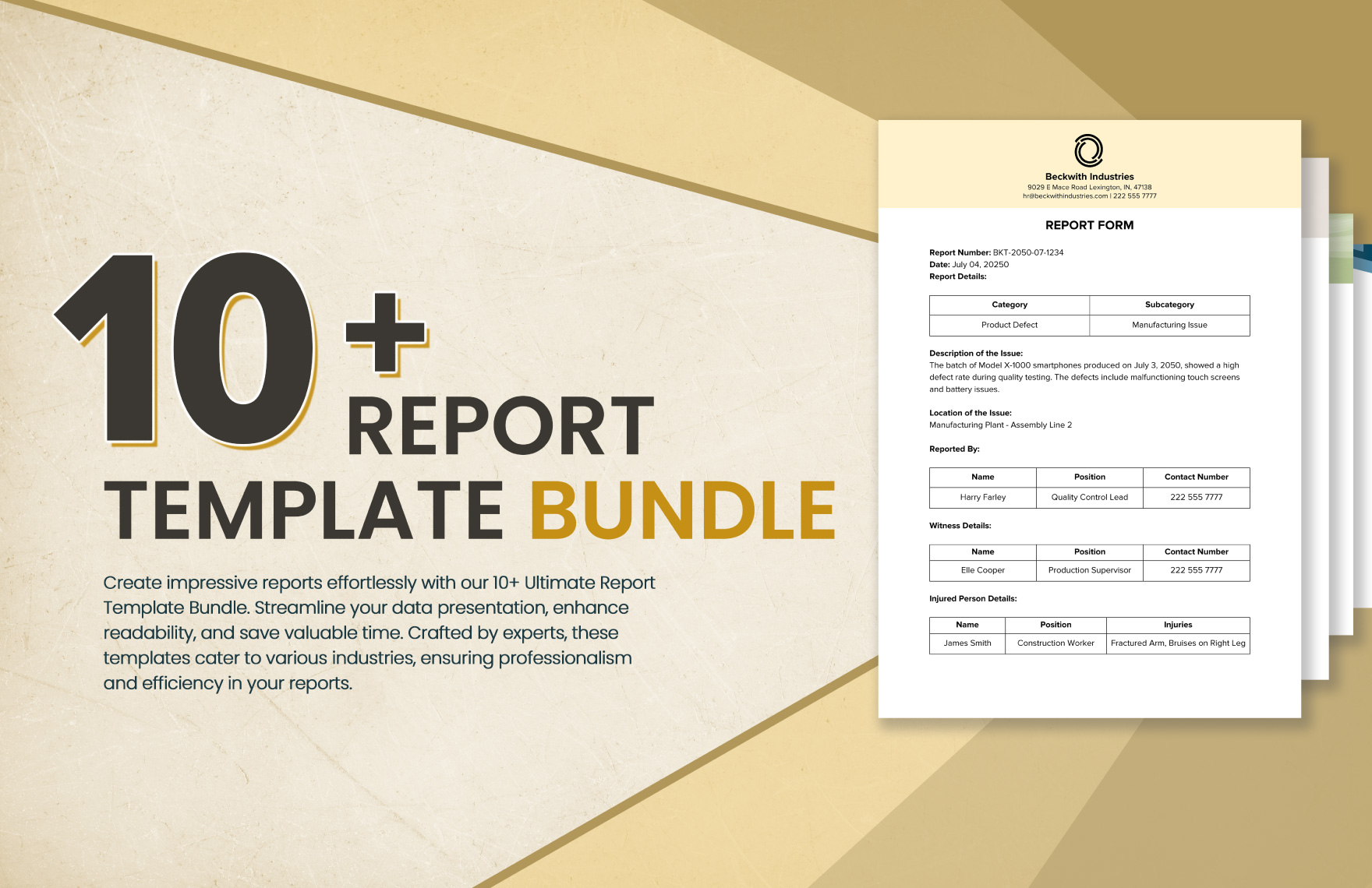  10+ Report Template Bundle