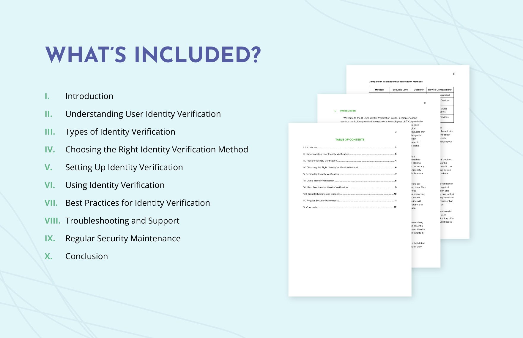 IT User Identity Verification Guide Template