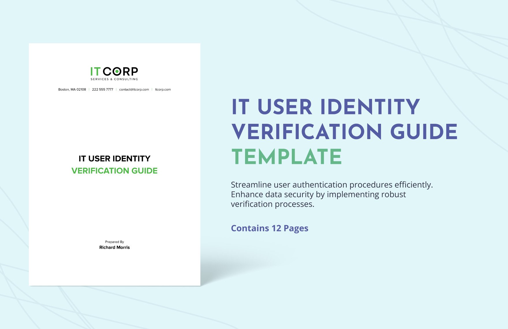 IT User Identity Verification Guide Template in Word, Google Docs, PDF