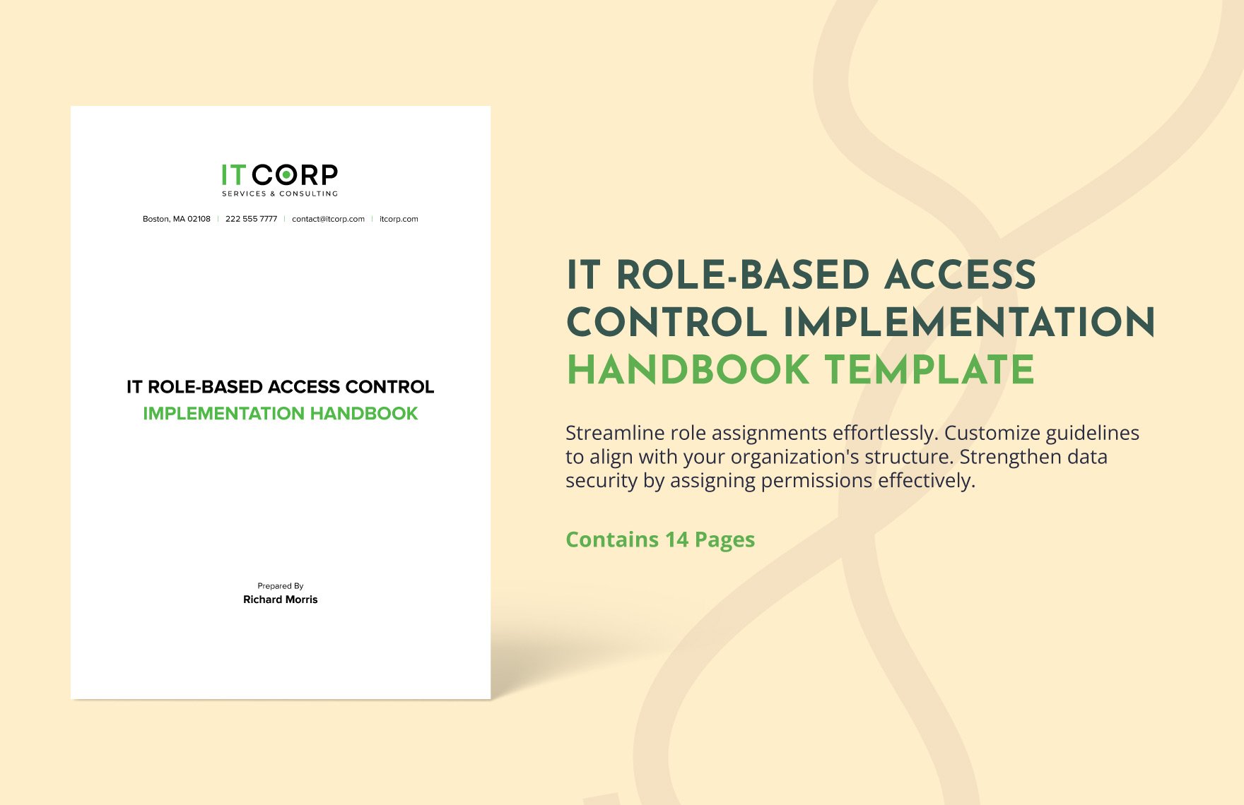 IT Role-Based Access Control Implementation Handbook Template