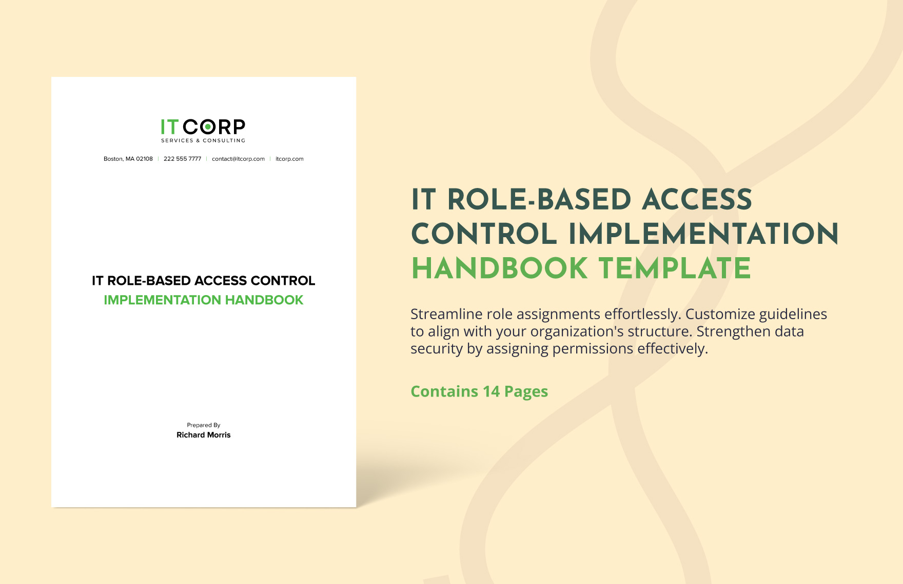 IT Role-Based Access Control Implementation Handbook Template